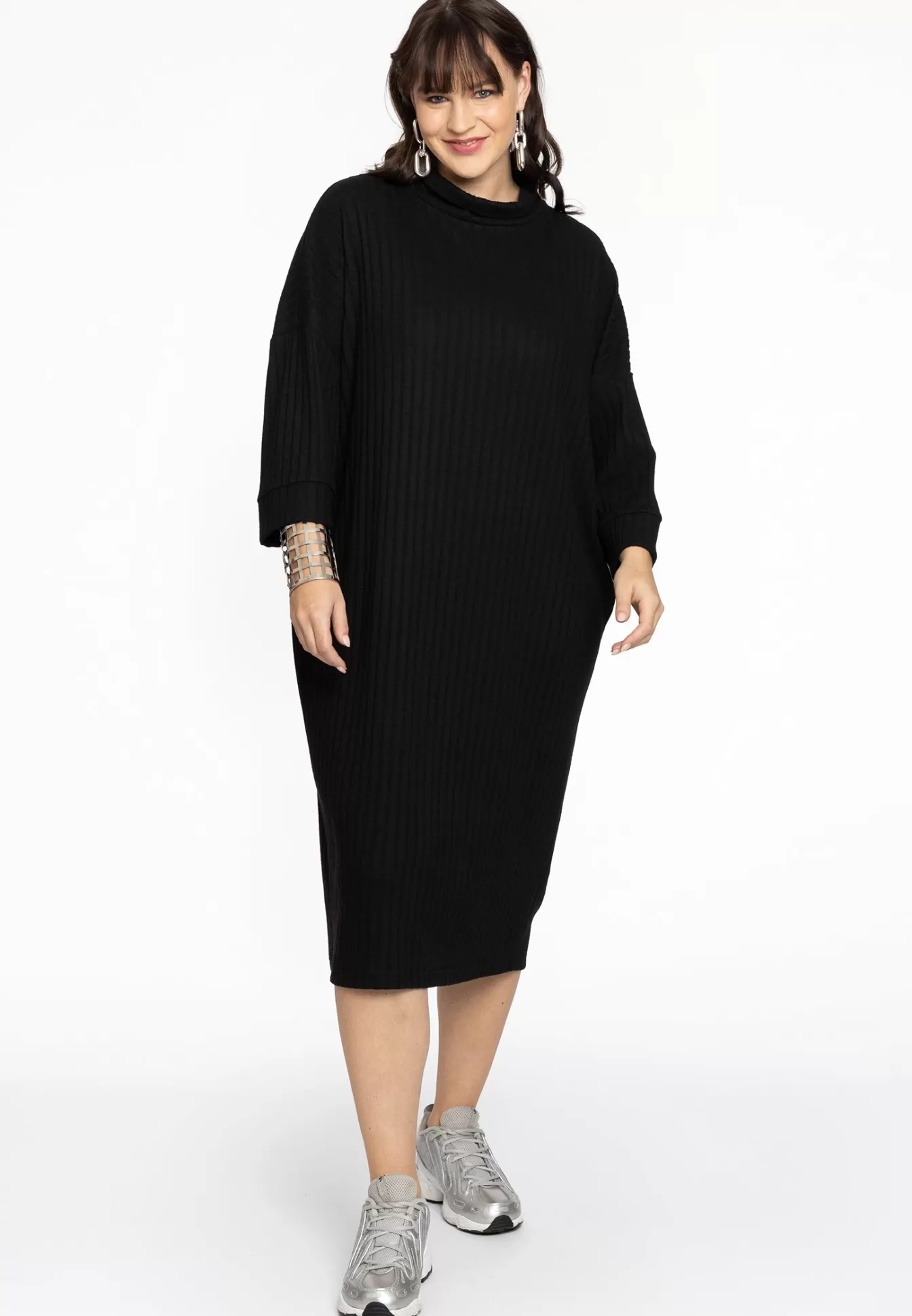 YOEK Trui-jurk RIB Black Discount