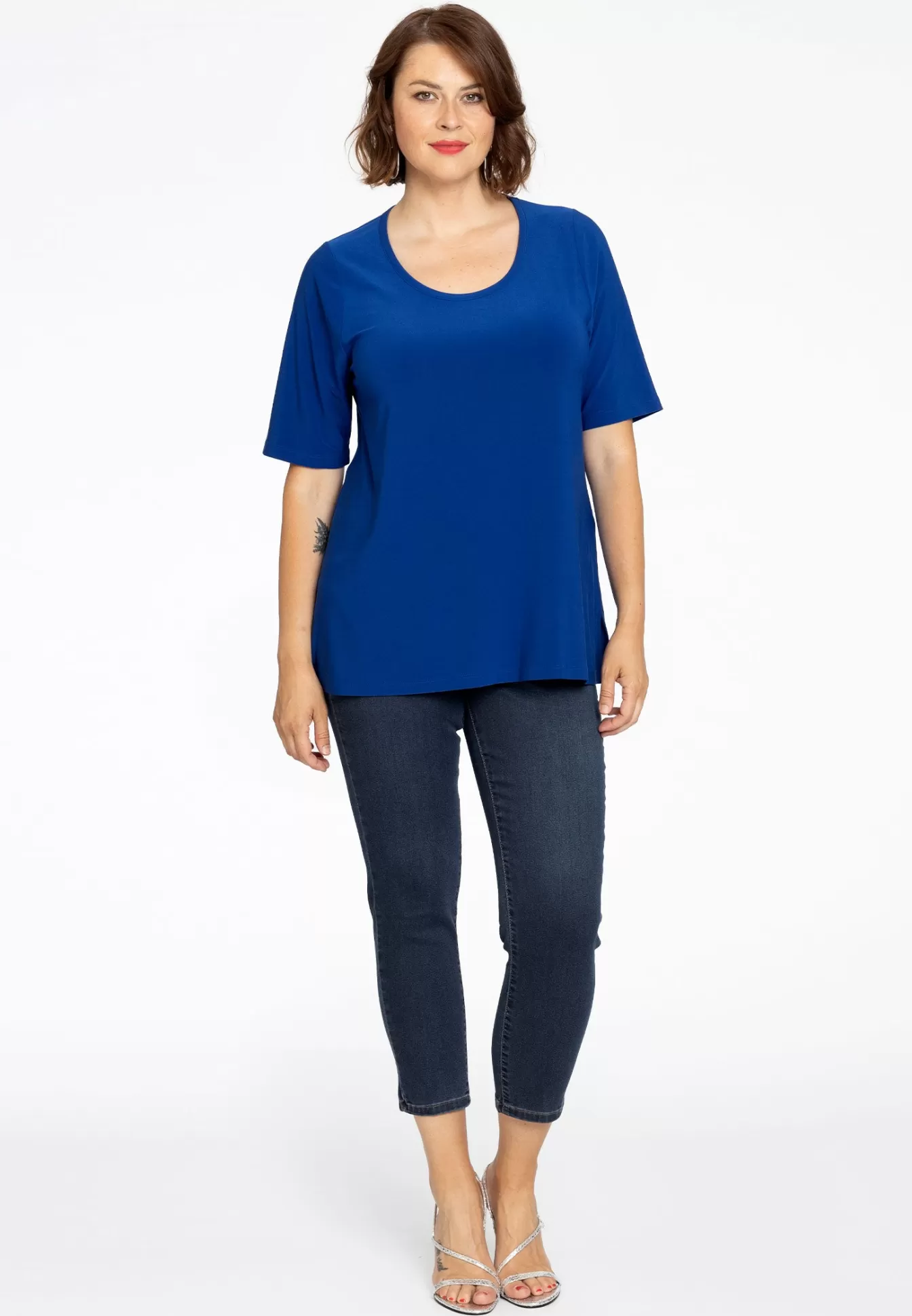 YOEK T-shirt A-lijn DOLCE Indigo Cheap