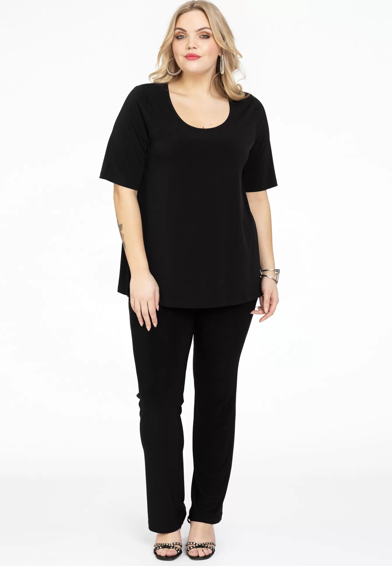 YOEK T-shirt A-lijn DOLCE Black Shop