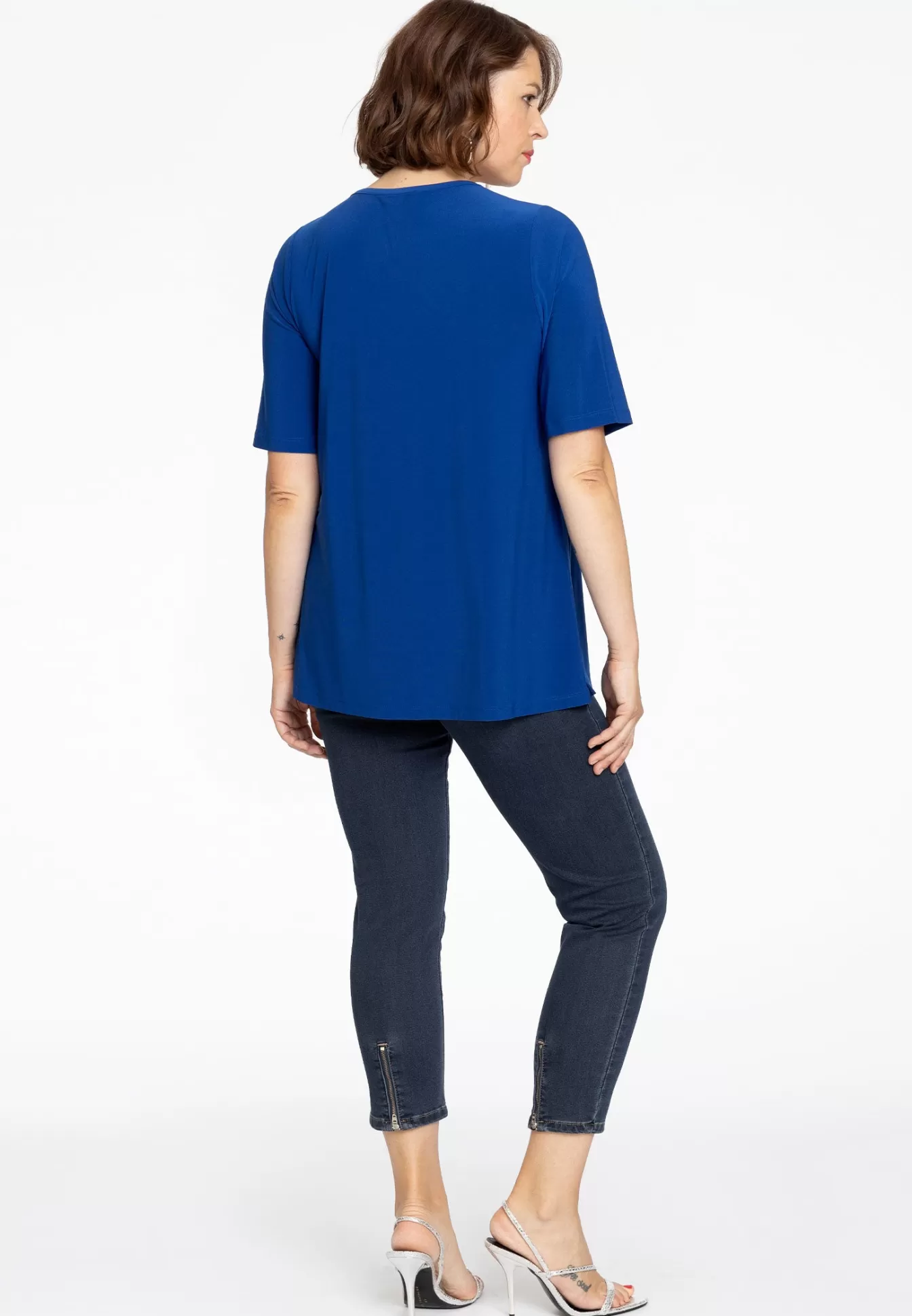 YOEK T-shirt A-lijn DOLCE Indigo Cheap