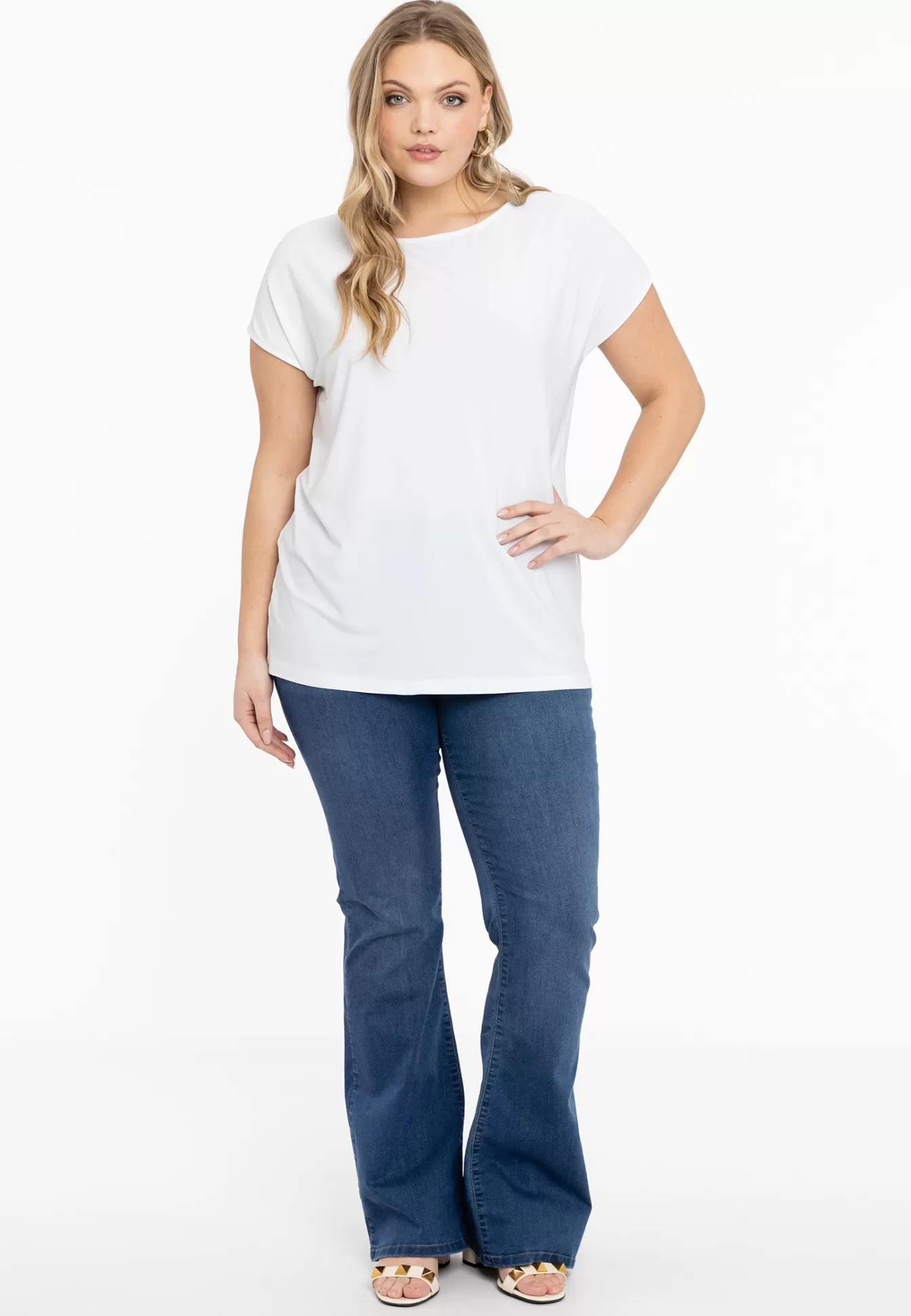 YOEK T-shirt kapmouwen DOLCE White Outlet