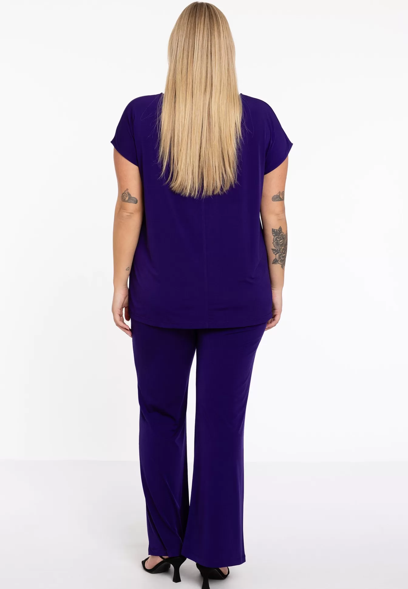 YOEK T-shirt kapmouwen DOLCE Purple Clearance