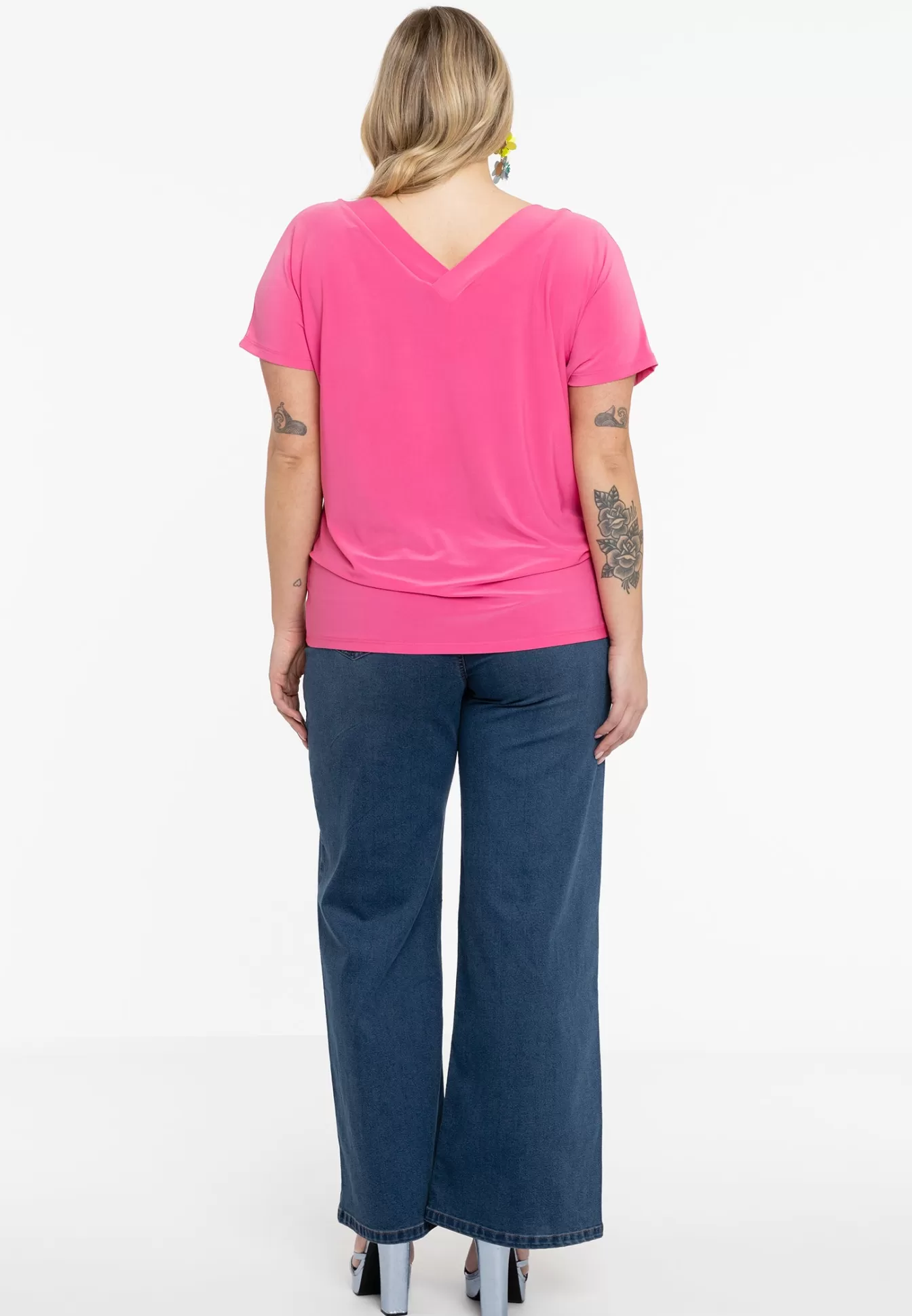 YOEK T-shirt v-hals DOLCE Pink Sale