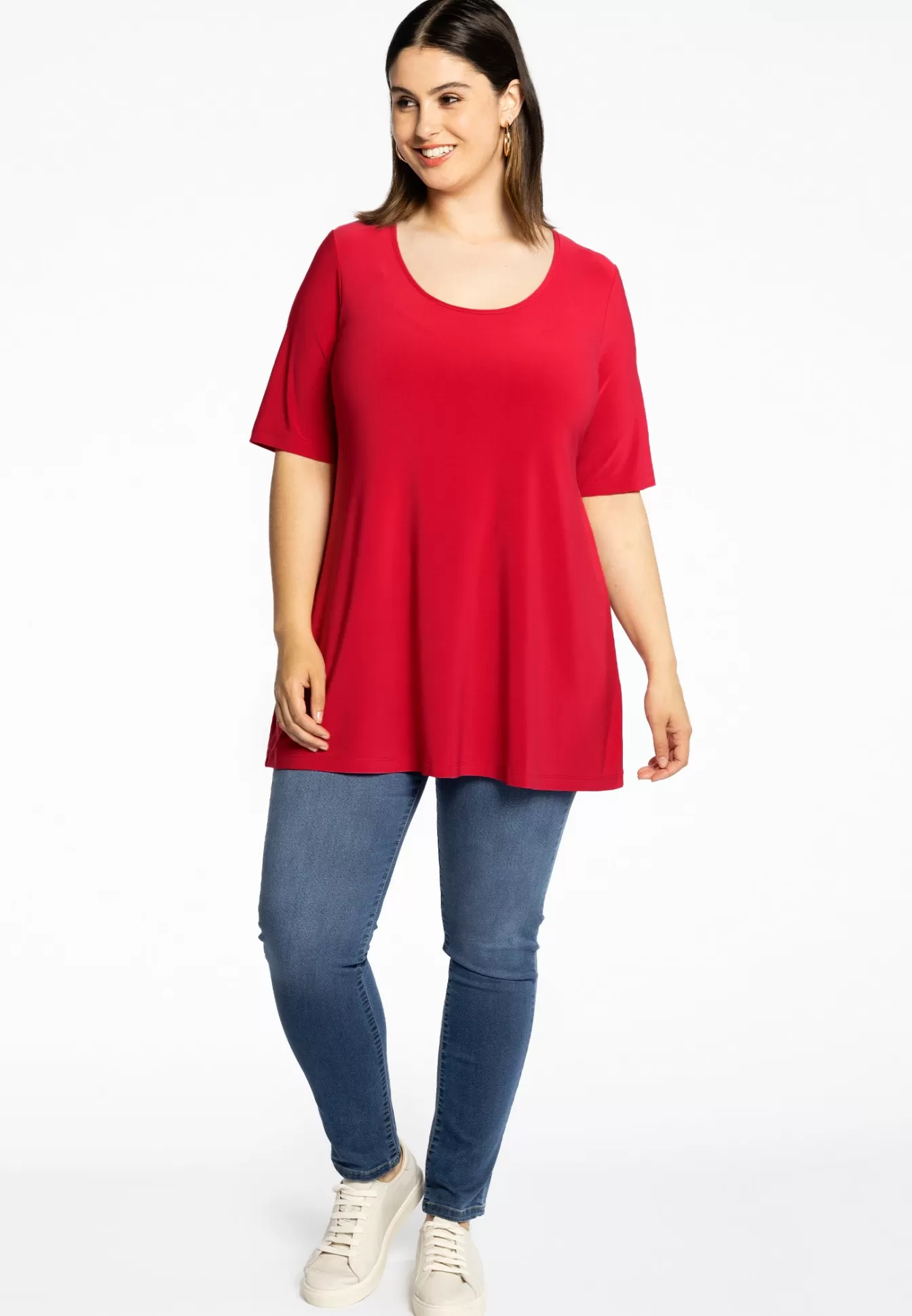 YOEK Tuniek flare DOLCE Red Online