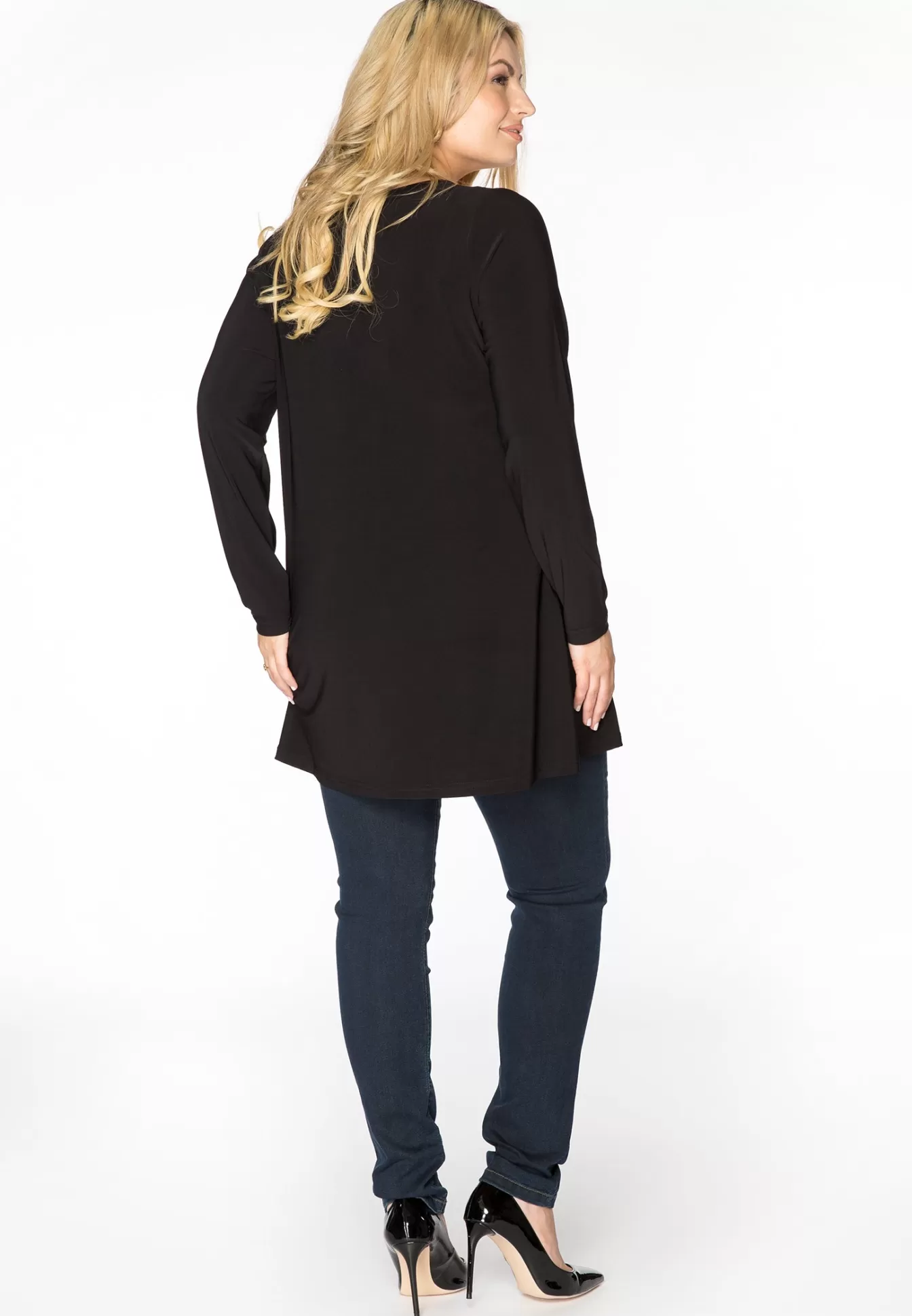 YOEK Tuniek lange mouwen flare DOLCE Black Outlet