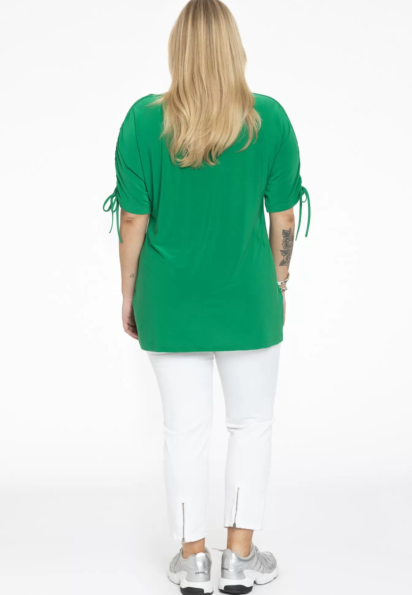 YOEK Tuniek met plooien DOLCE Green Shop