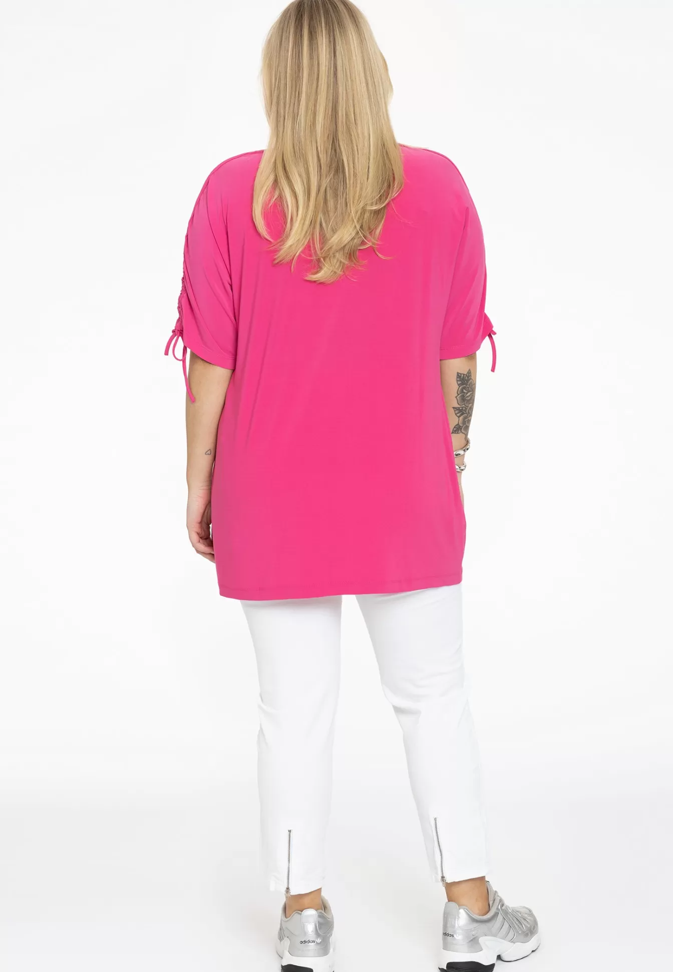 YOEK Tuniek met plooien DOLCE Pink Shop