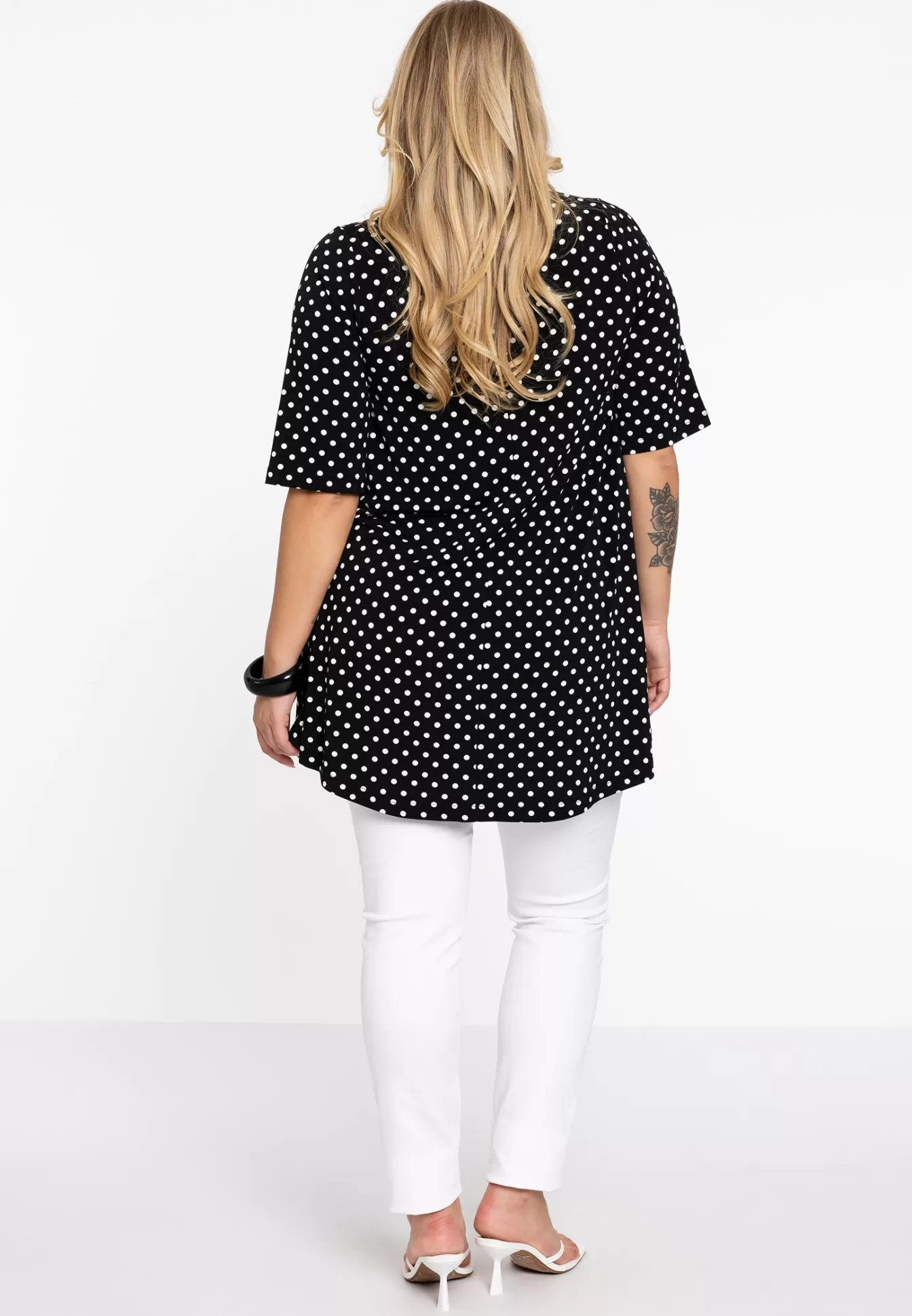 YOEK Tuniek swing DOTS Black Sale