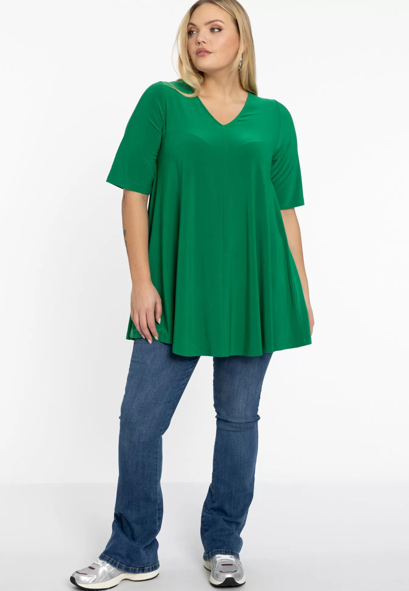 YOEK Tuniek Swing short sleeve DOLCE Green Shop