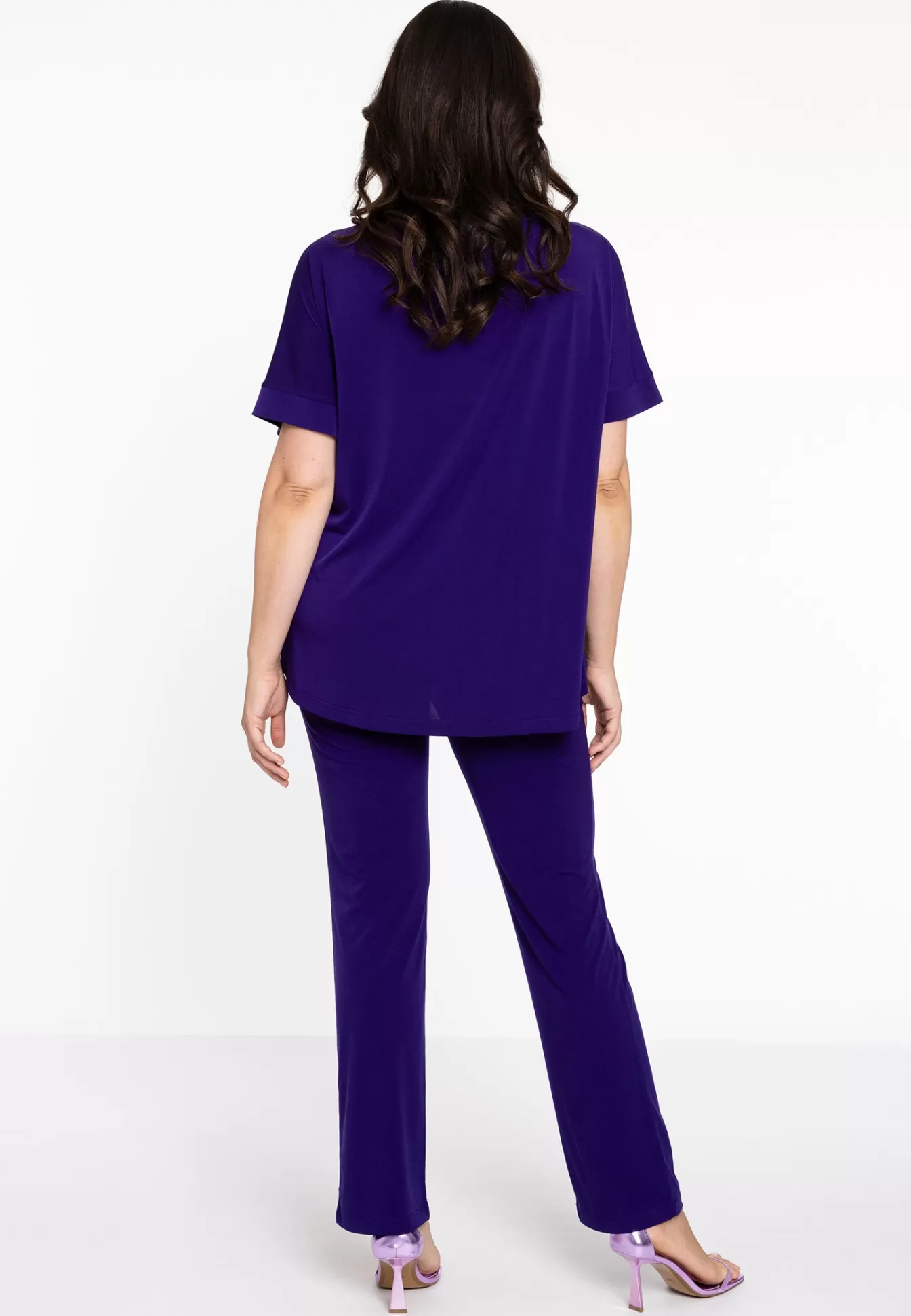 YOEK Tuniek v-hals DOLCE Purple Clearance