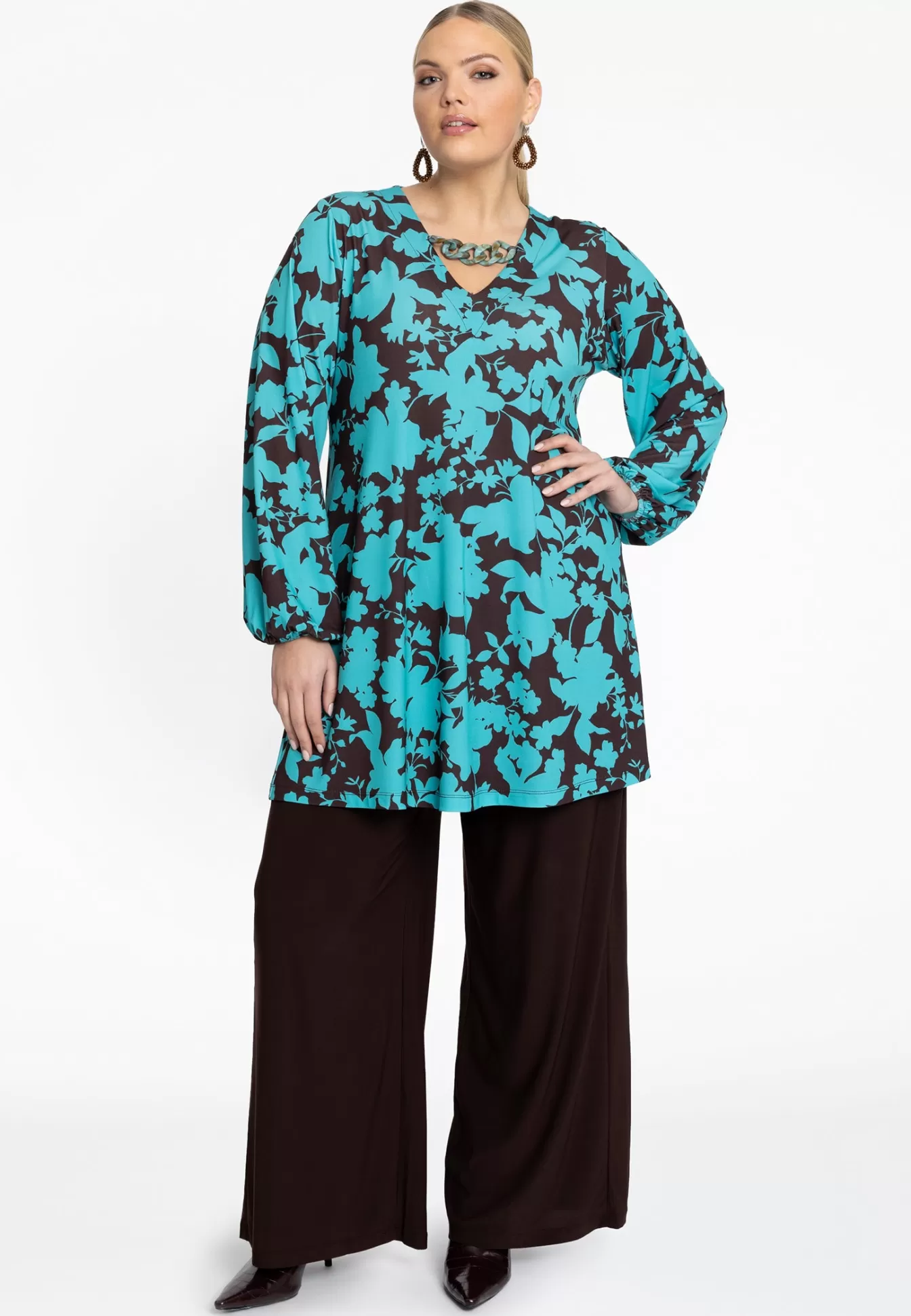 YOEK Tuniek V-halsketting JONES Turquoise Online