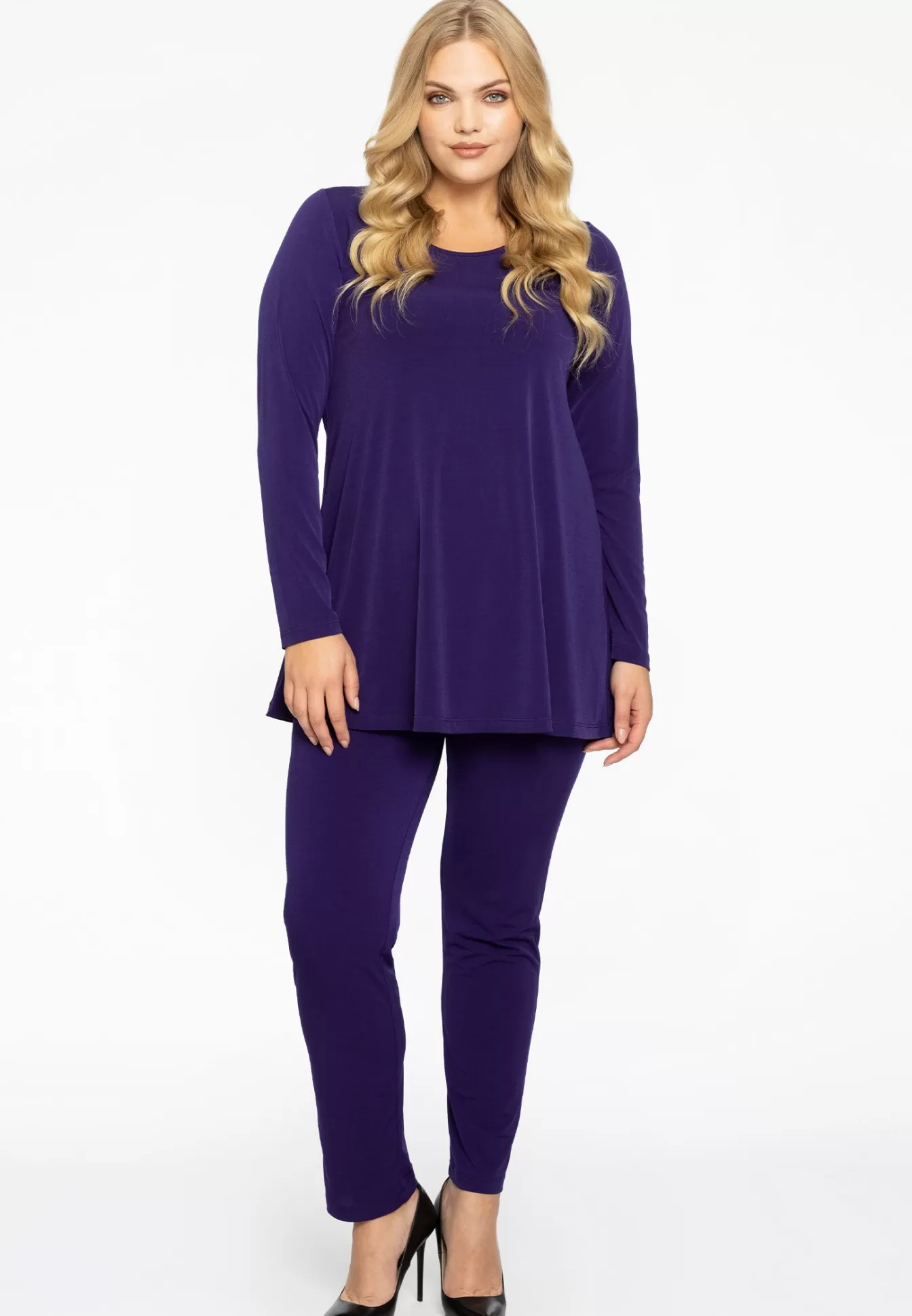 YOEK Tuniek wide bottom DOLCE Purple Shop