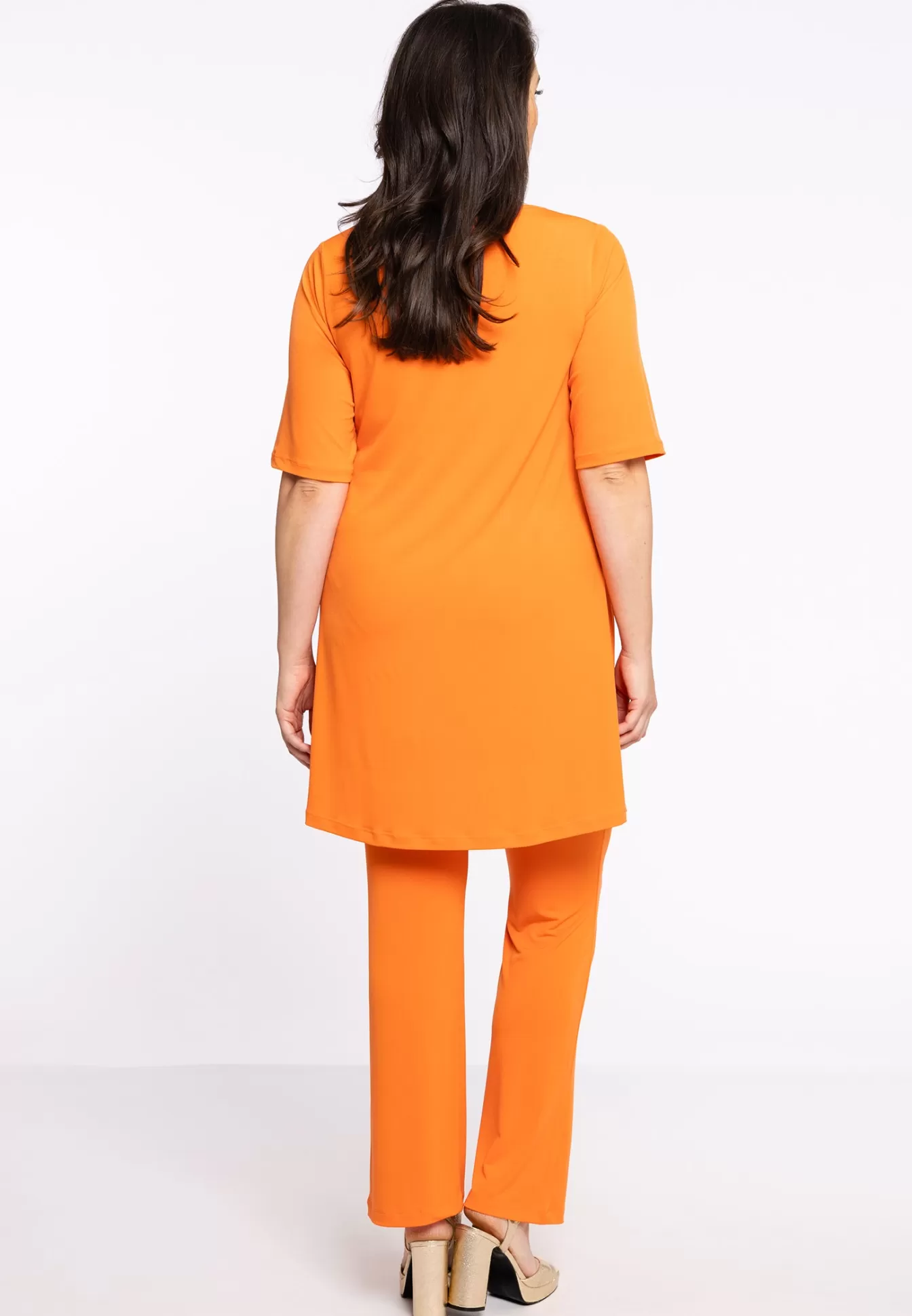 YOEK Tuniek wide bottom DOLCE Orange Best