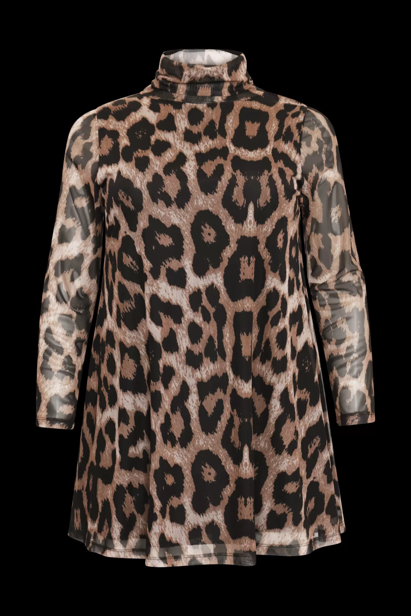 YOEK Tuniek wide bottom LEOPARD Brown Shop