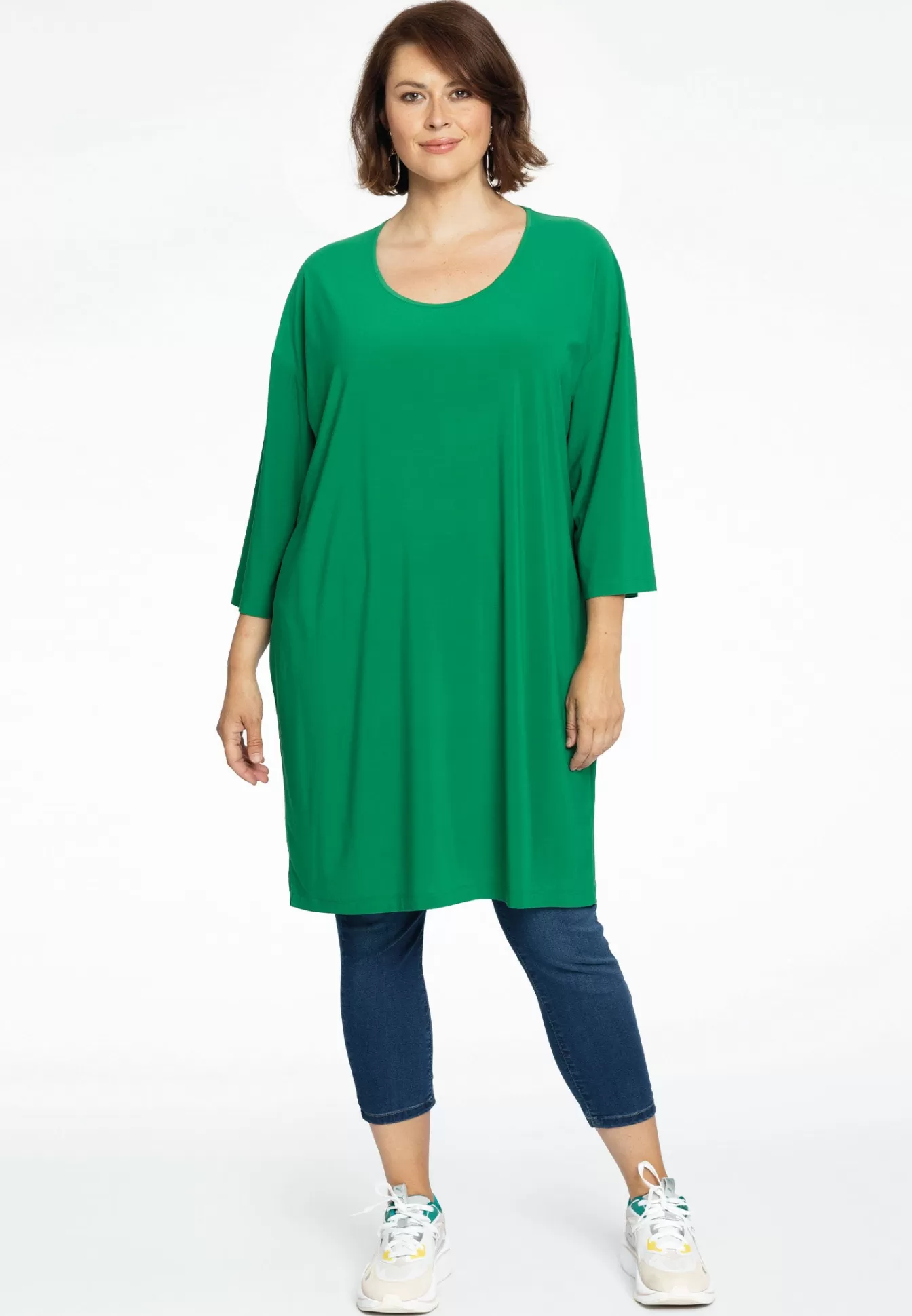 YOEK Tuniek wijd en recht DOLCE Green Discount