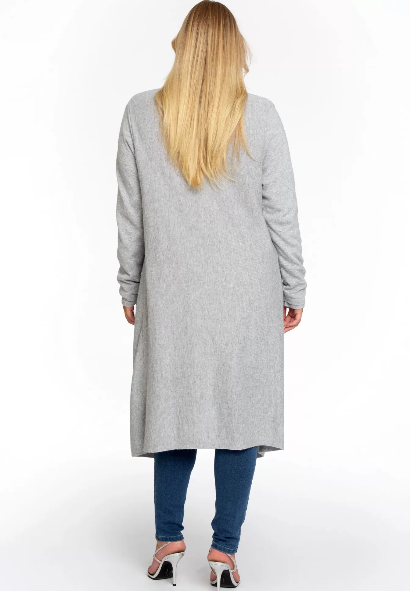 YOEK Vest met gedrapeerde hals cashmere Lightgrey Hot