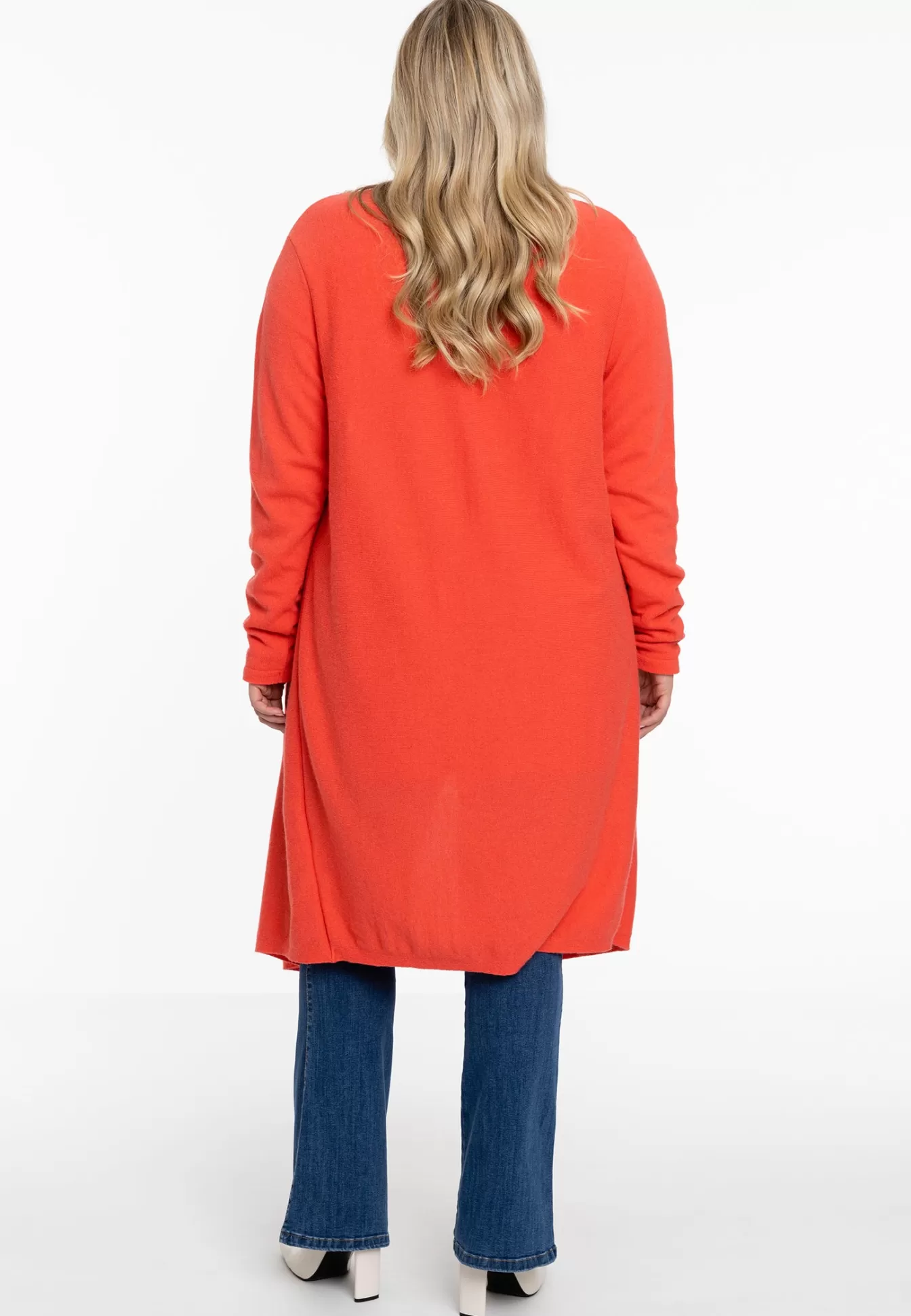 YOEK Vest met gedrapeerde hals cashmere Orange Shop