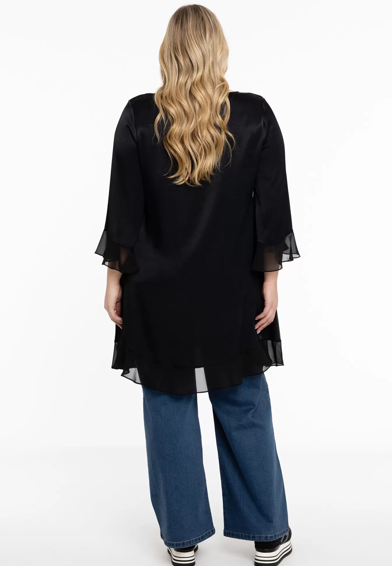 YOEK Wijde blouse Black Sale