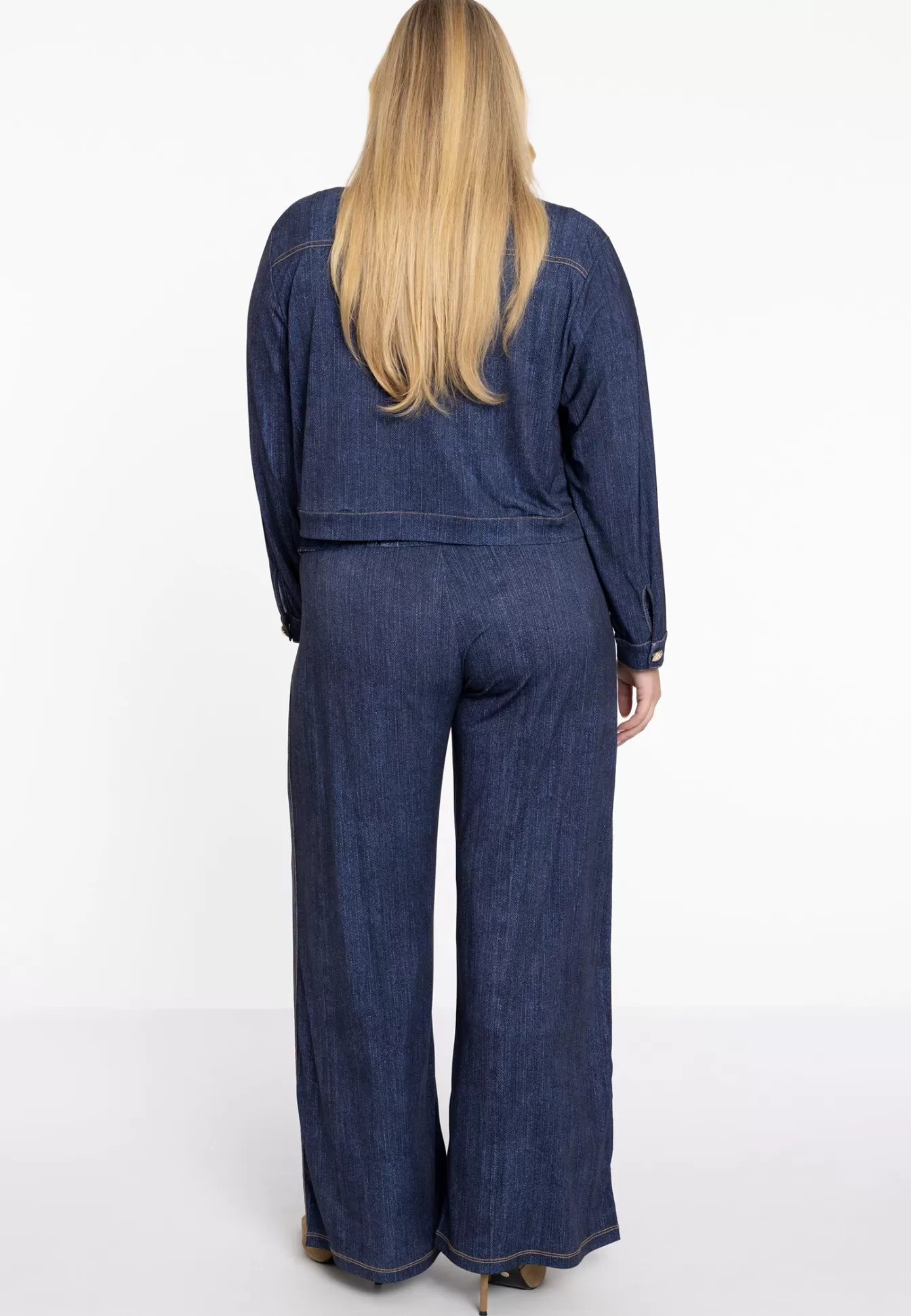 YOEK Wijde broek DENIM DOLCE Blue Outlet